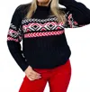 Sanctuary Send It Sweater In Black Multi In Multi