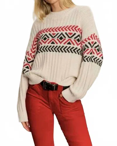 Sanctuary Send It Sweater In Chalk Multi In White