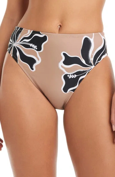 Sanctuary Sequin High Cut One-piece Swimsuit In Pink