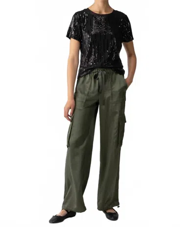 Sanctuary Sequin Perfect Tee In Black