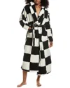 Sanctuary Shawl Collar Sherpa Robe In Black