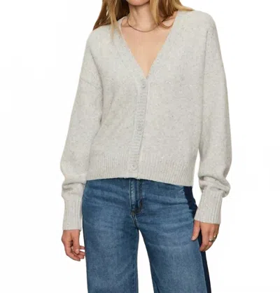 Sanctuary Shimmer Cardigan In Heather Grey Sparkle In Gray