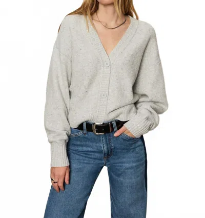 Sanctuary Shimmer Relaxed Fit Cardigan In Heather Grey In Gray