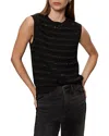Sanctuary Shine Sleeveless Sweater In Black