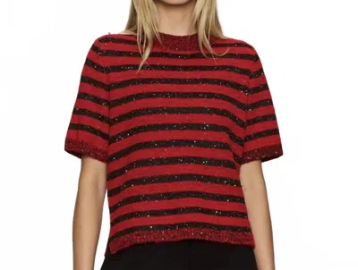 Sanctuary Shine T-shirt In Cherry Lacquer Shine In Red
