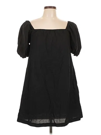 Pre-owned Sanctuary Short Sleeve Blouse In Black