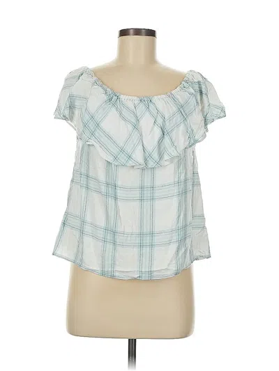 Pre-owned Sanctuary Short Sleeve Blouse In Blue