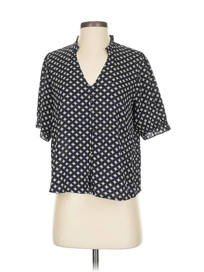 Pre-owned Sanctuary Short Sleeve Blouse In Blue