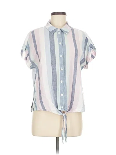 Pre-owned Sanctuary Short Sleeve Blouse In Blue