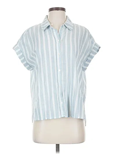 Pre-owned Sanctuary Short Sleeve Blouse In Blue