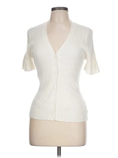 Pre-owned Sanctuary Short Sleeve Blouse In Ivory