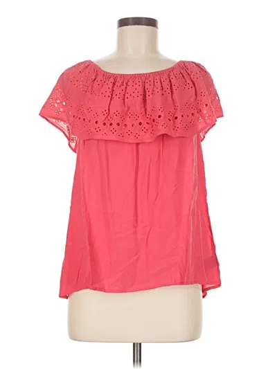 Pre-owned Sanctuary Short Sleeve Blouse In Pink