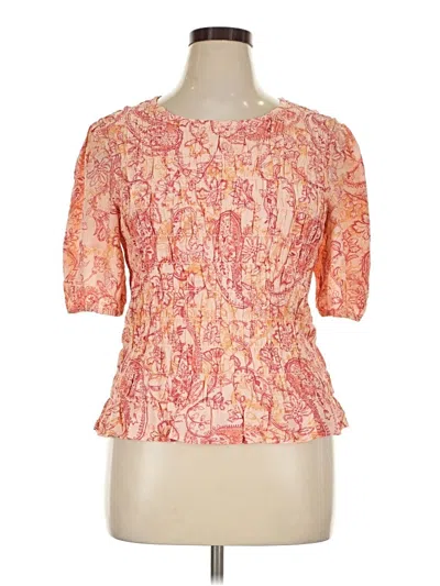 Pre-owned Sanctuary Short Sleeve Blouse In Pink