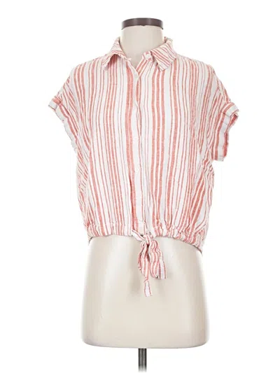 Pre-owned Sanctuary Short Sleeve Blouse In Red