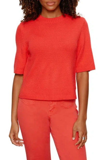 Sanctuary Short Sleeve Sweater In Red