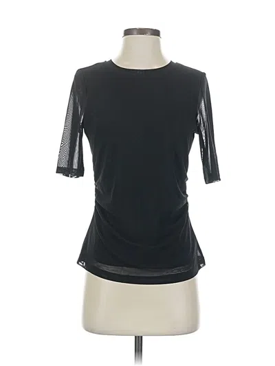 Pre-owned Sanctuary Short Sleeve Top Black Crew Neck Tops