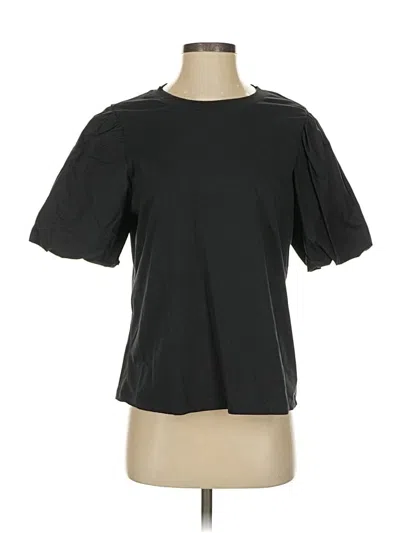 Pre-owned Sanctuary Short Sleeve Top Black Crew Neck Tops