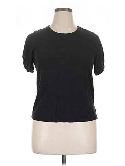 Pre-owned Sanctuary Short Sleeve Top Black Crew Neck Tops