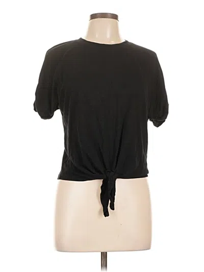 Pre-owned Sanctuary Short Sleeve Top Black Keyhole Neckline Tops