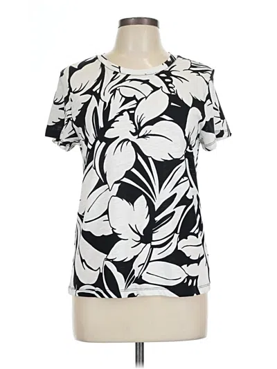 Pre-owned Sanctuary Short Sleeve Top Black Keyhole Neckline Tops