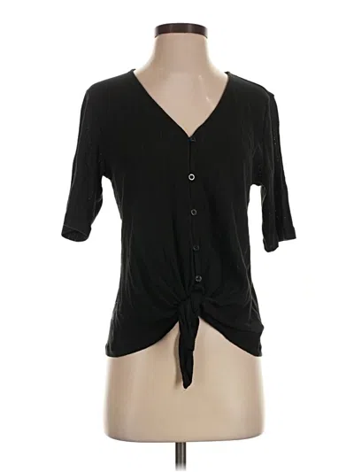 Pre-owned Sanctuary Short Sleeve Top Black Sweetheart Neckline Tops