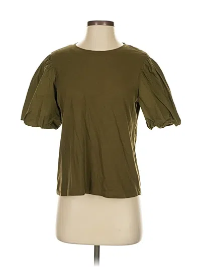 Pre-owned Sanctuary Short Sleeve Top Green Crew Neck Tops