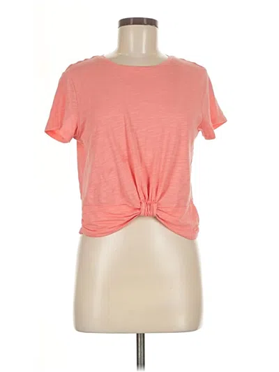 Pre-owned Sanctuary Short Sleeve Top Orange Keyhole Neckline Tops
