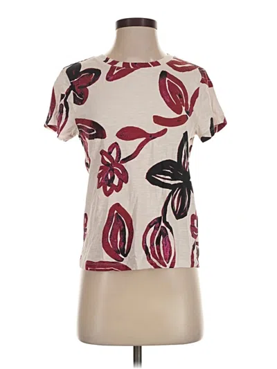 Pre-owned Sanctuary Short Sleeve T-shirt In Burgundy