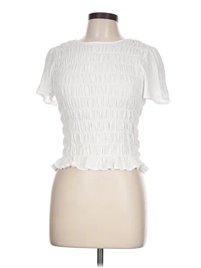 Pre-owned Sanctuary Short Sleeve T-shirt In White