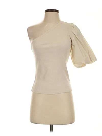 Pre-owned Sanctuary Short Sleeve Turtleneck In Ivory