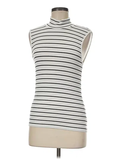 Pre-owned Sanctuary Short Sleeve Turtleneck In Ivory