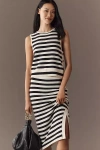 Sanctuary Side-slit Sweater Midi Skirt In Black
