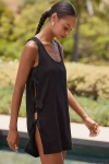 Sanctuary Side-tie A-line Mini Dress In Black