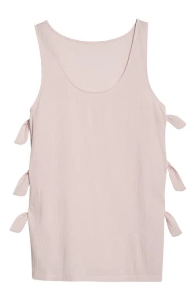 Sanctuary Side Tie A-line Cover-up Dress In Gray