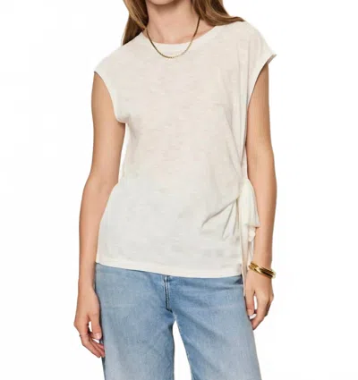 Sanctuary Side Tie Muscle Tee In White