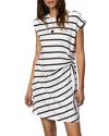 Sanctuary Stripe Side Tie Organic Cotton Blend T-shirt Dress