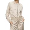 Sanctuary Skyline Sateen Bomber Jacket In Mother Of Pearl In Neutral