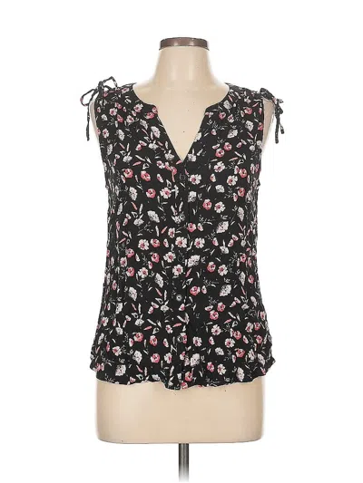 Pre-owned Sanctuary Sleeveless Blouse In Black