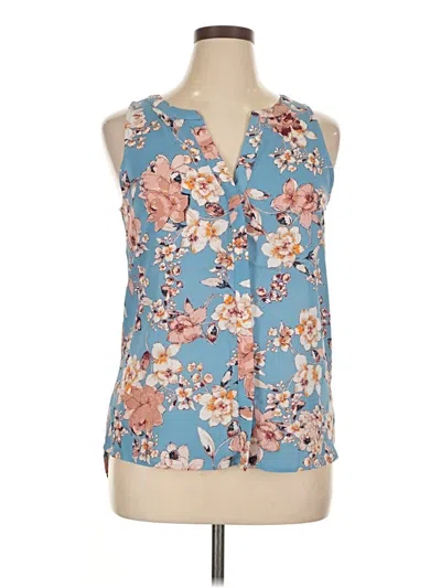 Pre-owned Sanctuary Sleeveless Blouse In Blue