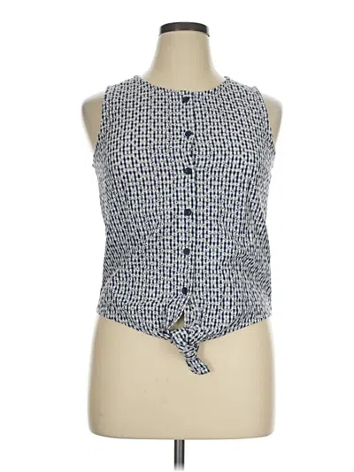 Pre-owned Sanctuary Sleeveless Blouse In Blue