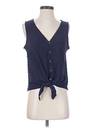 Sanctuary Sleeveless Blouse In Blue