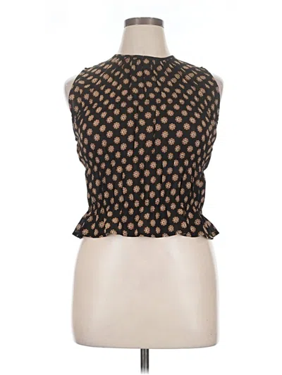 Pre-owned Sanctuary Sleeveless Blouse In Brown