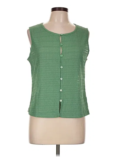 Pre-owned Sanctuary Sleeveless Blouse In Green