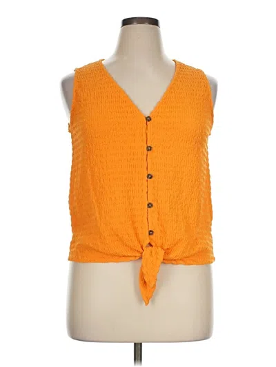 Pre-owned Sanctuary Sleeveless Blouse In Orange
