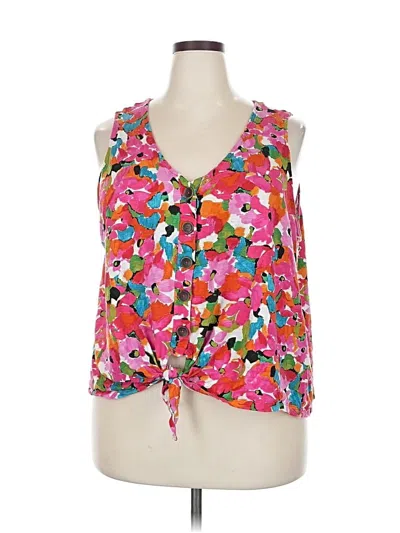 Pre-owned Sanctuary Sleeveless Blouse In Pink