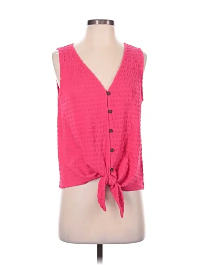Pre-owned Sanctuary Sleeveless Blouse In Pink