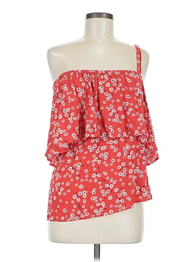 Pre-owned Sanctuary Sleeveless Blouse In Red
