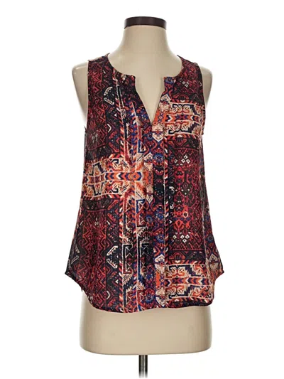 Pre-owned Sanctuary Sleeveless Blouse In Red