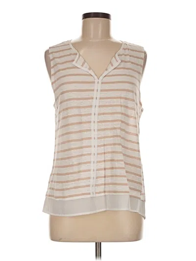 Pre-owned Sanctuary Sleeveless Blouse In Tan