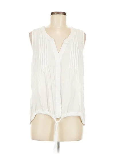 Pre-owned Sanctuary Sleeveless Blouse In White